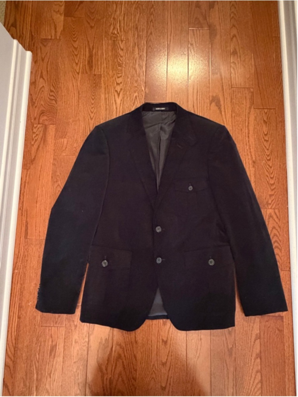 Men's HAIGHT & ASHBURY Black Corduroy Sport Coat 42R - Picture 1 of 4